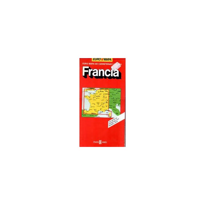 FRANCIA Euro - Mapa de Carreteras 1 : 800.000